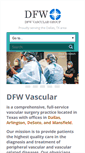 Mobile Screenshot of dfwvascular.com